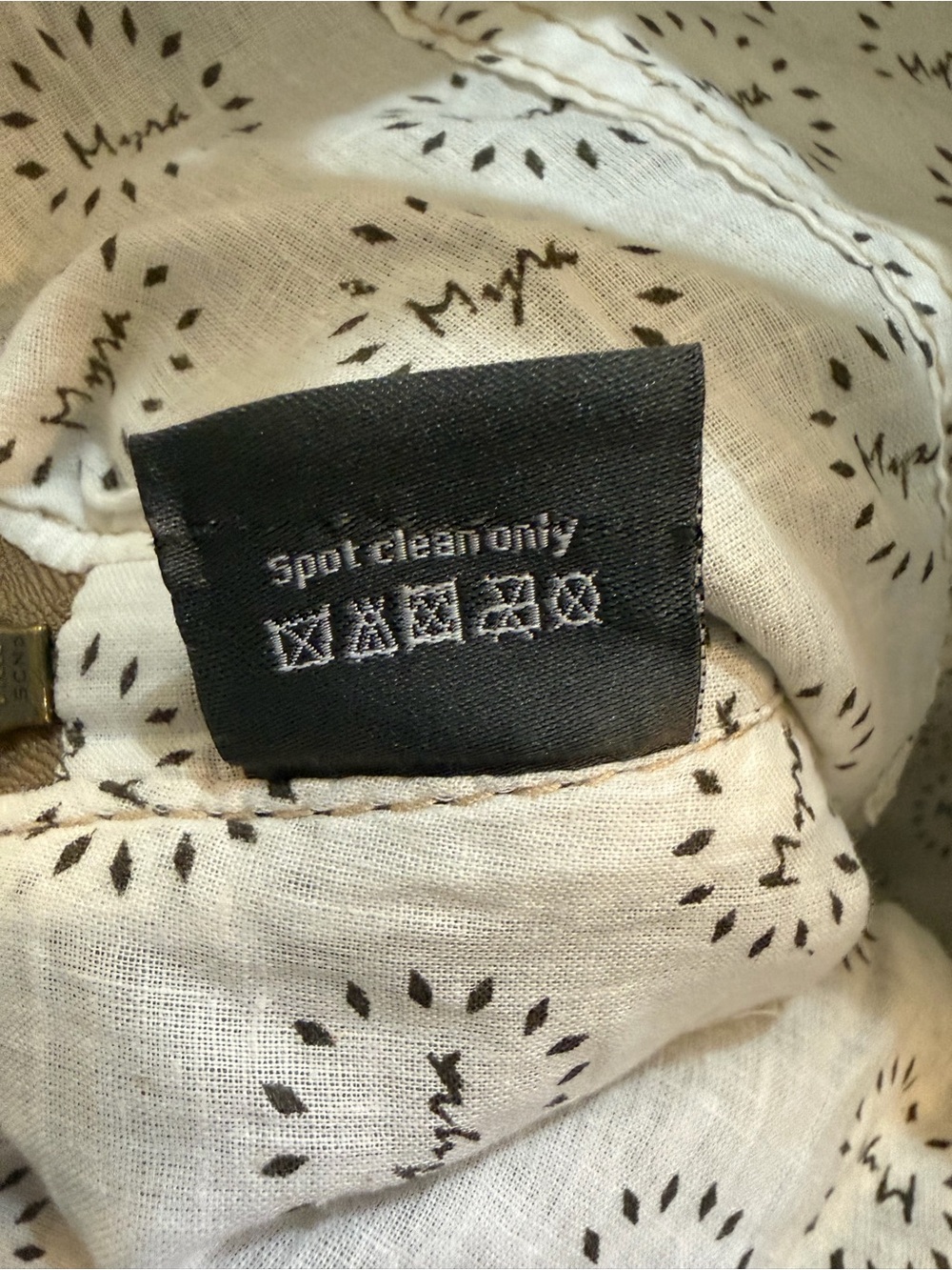 Myra Bag Canvas & Leather Convertible Tote Crossbody Olive Green Vintage Print - Picture 11 of 11